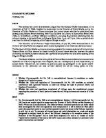 calalang v. williams|Case Digest: Calalang vs. Williams et al., GR No. 47800, .